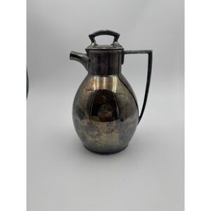 Vintage Teapot Silverplated MCM Coffee‎ Pitcher L. B. Smith 1806